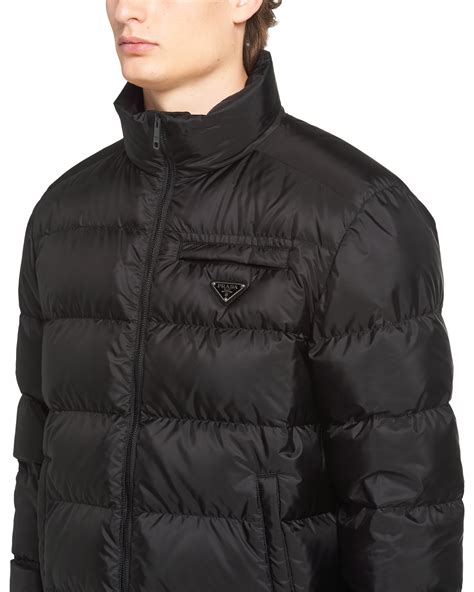 prada short puffer jacket|Prada re nylon puffer jacket.